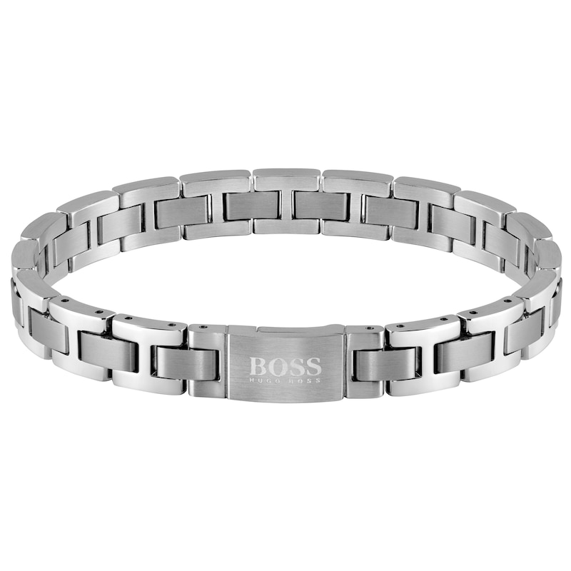 BOSS Metal Link Essentials Men's Stainless Steel 7 Inch Bracelet
