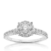 Thumbnail Image 0 of 9ct White Gold 0.95ct Total Diamond Round Cluster Ring