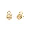 Thumbnail Image 0 of Michael Kors 14ct Yellow Gold Plated Padlock Stud Earrings