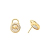 Thumbnail Image 1 of Michael Kors 14ct Yellow Gold Plated Padlock Stud Earrings