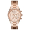 Thumbnail Image 0 of Michael Kors Ritz Ladies' Chronograph Rose Gold-Tone Bracelet Watch