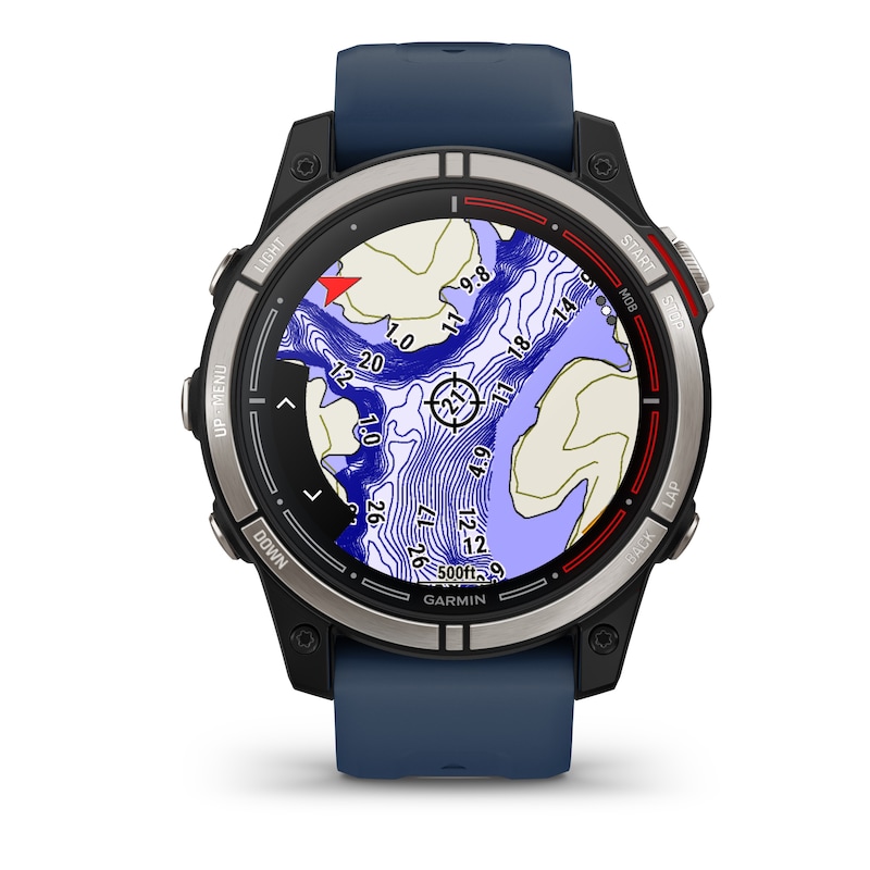 Garmin Quatix 7 Blue Leather Strap Smartwatch