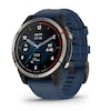 Thumbnail Image 2 of Garmin Quatix 7 Blue Leather Strap Smartwatch