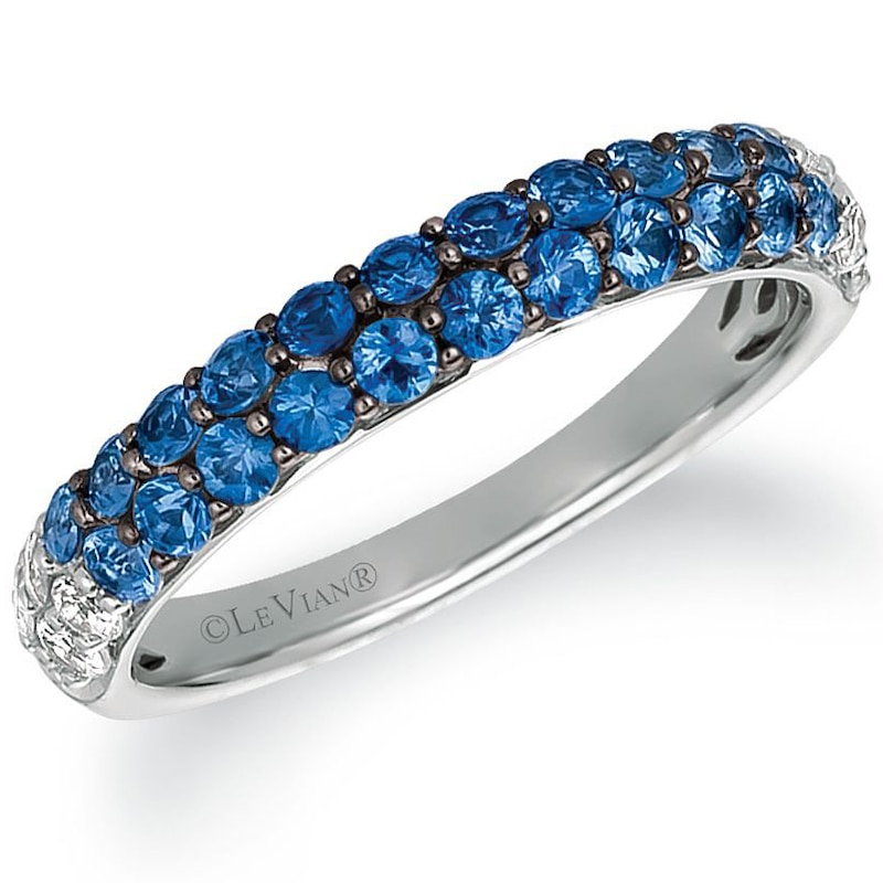 Le Vian 14ct White Gold Denim Sapphire Ombre Ring