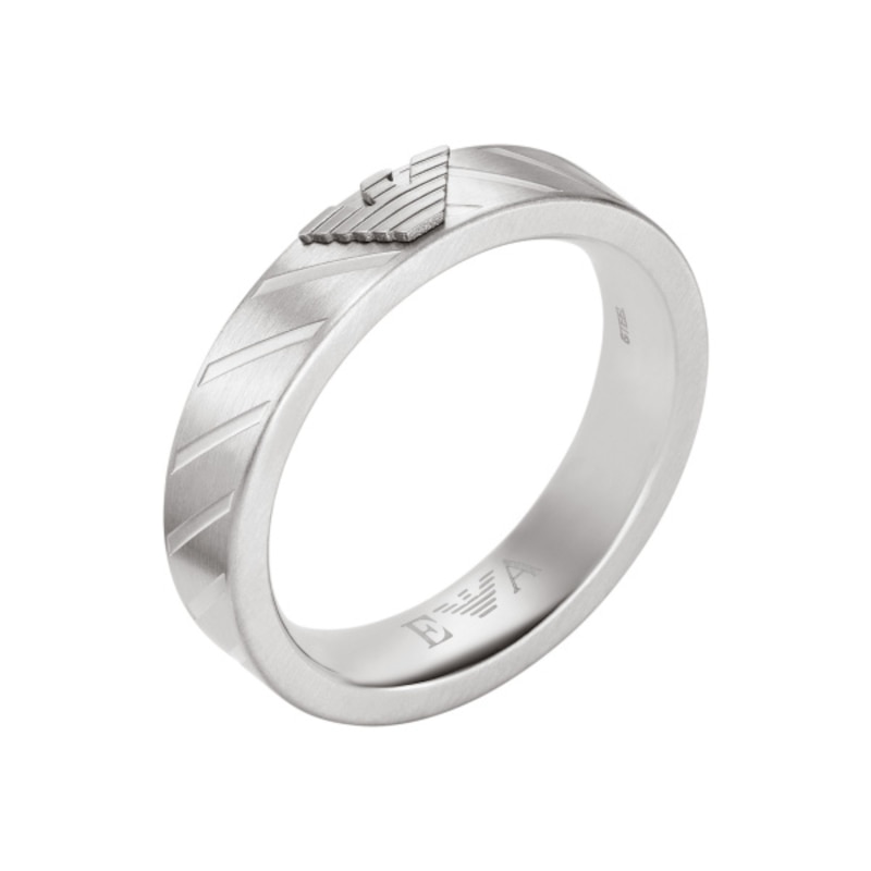 Emporio Armani Men's Stainless Steel Ring Medium