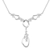 Thumbnail Image 0 of Lucy Quartermaine Volcan Exclusive  Silver White Topaz Drop Necklace