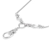 Thumbnail Image 1 of Lucy Quartermaine Volcan Exclusive  Silver White Topaz Drop Necklace