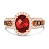 Thumbnail Image 1 of Le Vian 14ct Rose Gold Garnet 0.69ct Diamond Ring