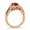 Thumbnail Image 2 of Le Vian 14ct Rose Gold Garnet 0.69ct Diamond Ring