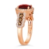 Thumbnail Image 3 of Le Vian 14ct Rose Gold Garnet 0.69ct Diamond Ring