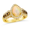 Thumbnail Image 0 of Le Vian 14ct Yellow Gold Opal 0.58ct Diamond Total Ring