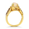 Thumbnail Image 2 of Le Vian 14ct Yellow Gold Opal 0.58ct Diamond Total Ring