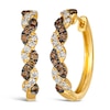 Thumbnail Image 0 of Le Vian 14ct Yellow Gold 0.69ct Diamond Hoop Earrings