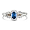 Thumbnail Image 1 of Le Vian 14ct White Gold Sapphire 0.23ct Diamond Ring