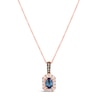 Thumbnail Image 0 of Le Vian 14ct Rose Gold Sapphire 0.18ct Diamond Pendant