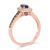 Thumbnail Image 2 of Le Vian 14ct Rose Gold Sapphire 0.45ct Total Diamond Ring