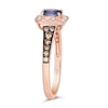 Thumbnail Image 3 of Le Vian 14ct Rose Gold Sapphire 0.45ct Total Diamond Ring