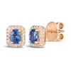 Thumbnail Image 0 of Le Vian 14ct Rose Gold Sapphire 0.18ct Diamond Earrings
