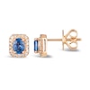Thumbnail Image 1 of Le Vian 14ct Rose Gold Sapphire 0.18ct Diamond Earrings