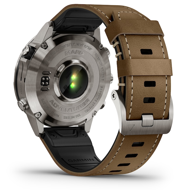 Garmin MARQ Adventurer (Gen2) Brown Leather Strap Smartwatch