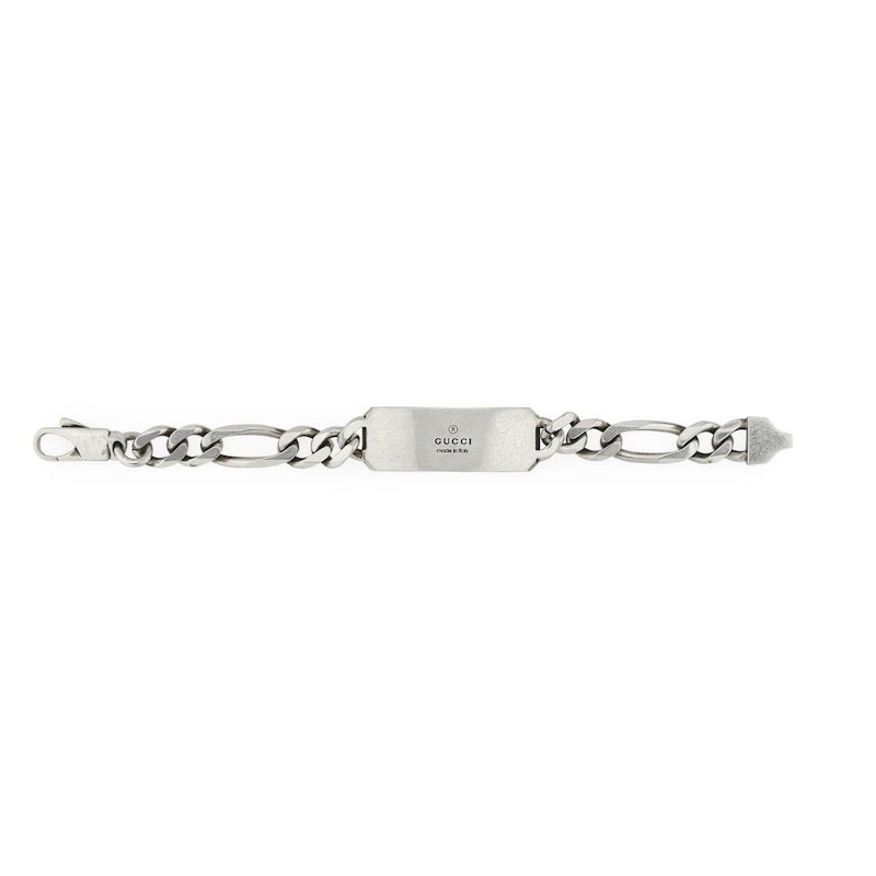 Gucci Signature Bee Sterling Silver 7 Inch Chain Bracelet