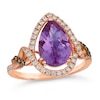 Thumbnail Image 0 of Le Vian 14ct Rose Gold Amethyst 0.37ct Diamond Ring