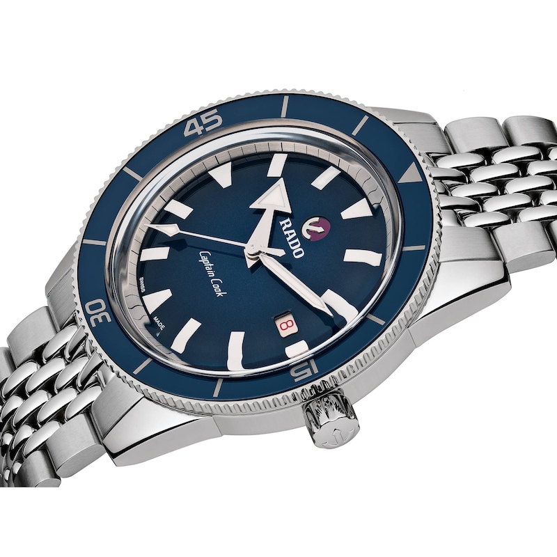Rado Captain Cook Men's Blue Dial Stainless Steel Bracelet Watch