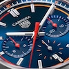 Thumbnail Image 3 of TAG Heuer Carrera Men's Blue Dial & Leather Strap Watch