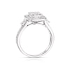 Thumbnail Image 2 of 9ct White Gold 0.60ct Total Diamond Cushion Cluster Ring