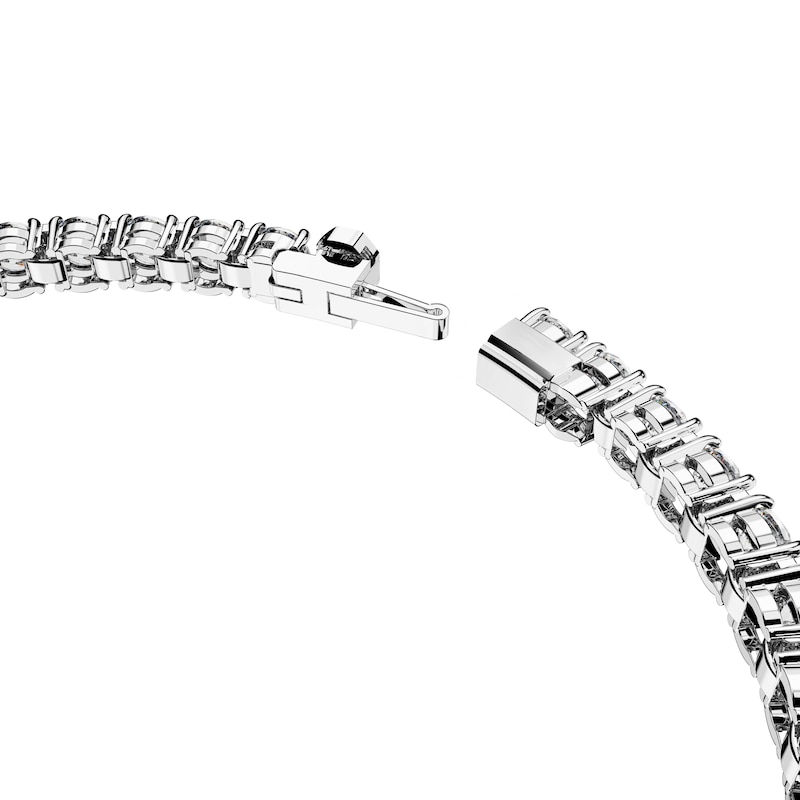 Swarovski Matrix Rhodium Plated 7 Inch Crystal Tennis Bracelet