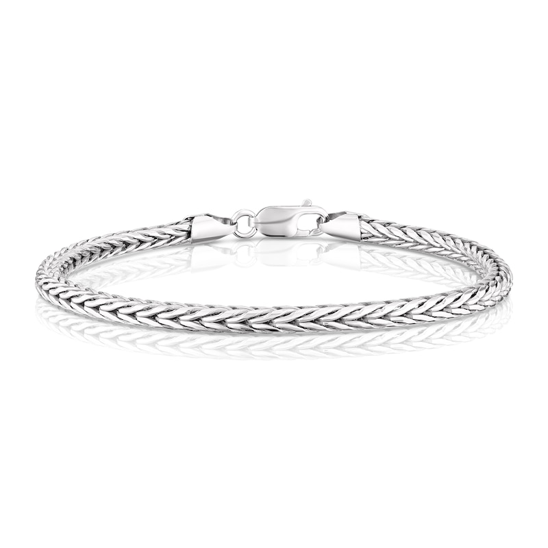 Men's Sterling Silver 8.4 Inch Foxtail Chain Bracelet