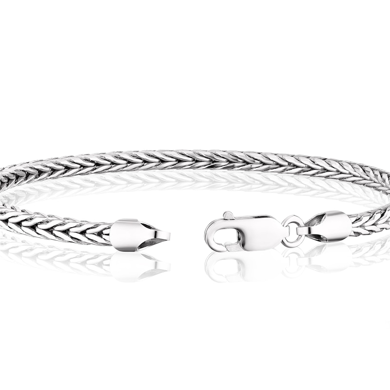 Men's Sterling Silver 8.4 Inch Foxtail Chain Bracelet