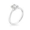Thumbnail Image 1 of Origin Platinum 0.50ct Diamond Emerald Cut Halo Ring