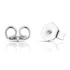 Thumbnail Image 1 of 9ct White Gold Cultured Freshwater Pearl & Diamond Twisted Earrings
