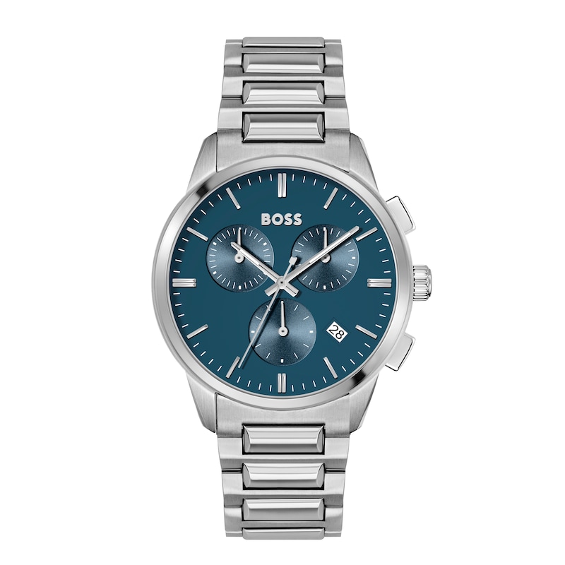 BOSS Dapper 43mm Men's Blue Dial Bracelet Watch