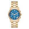 Thumbnail Image 0 of Michael Kors Runway Ladies' Blue Dial & Gold-Tone Bracelet Watch