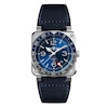 Thumbnail Image 0 of Bell & Ross BR 03-93 GMT Blue Leather Strap Watch