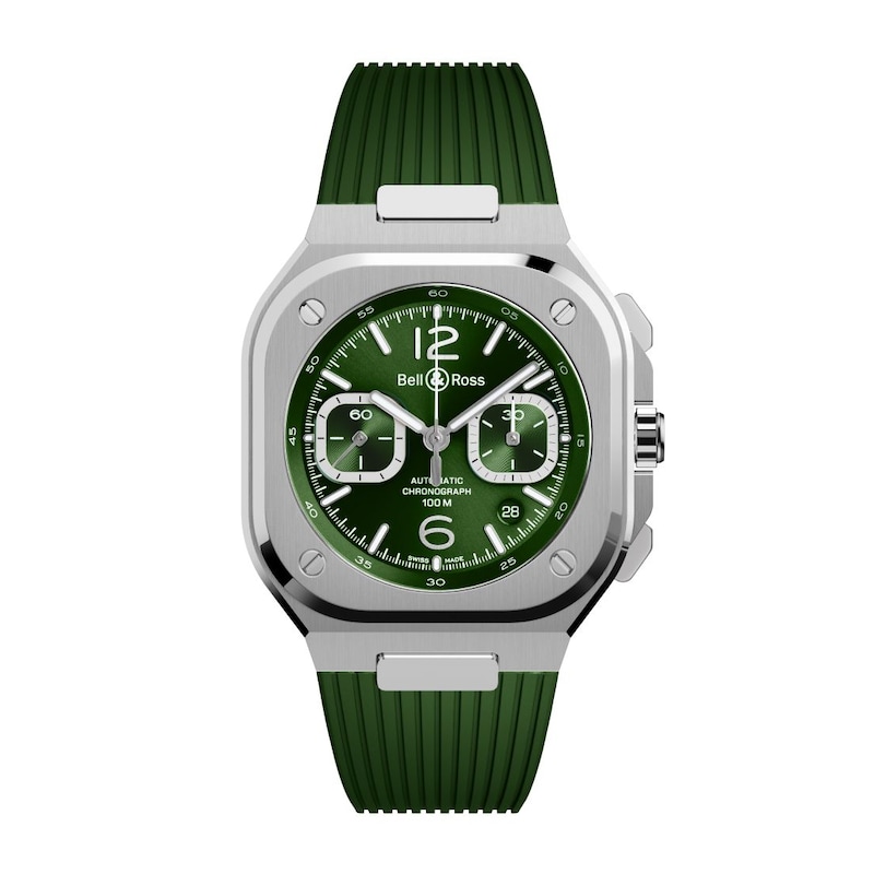 Bell & Ross BR 05 Chrono Green Dial & Stainless Steel Bracelet Watch