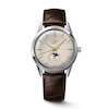 Thumbnail Image 0 of Longines Flagship Heritage Moonphase Opaline Dial & Brown Leather Strap Watch