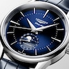 Thumbnail Image 2 of Longines Flagship Heritage Moonphase Blue Dial & Leather Strap Watch