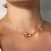 Thumbnail Image 1 of CARAT* LONDON Cyndi Gold Vermeil Cubic Zirconia Necklace