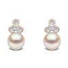 Thumbnail Image 0 of Yoko London Trend 18ct Yellow Gold Freshwater Pearl 0.16 Diamond  Earrings