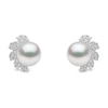 Thumbnail Image 0 of Yoko London Trend 18ct White Gold Freshwater Pearl 0.20ct Diamond Earrings