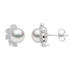 Thumbnail Image 1 of Yoko London Trend 18ct White Gold Freshwater Pearl 0.20ct Diamond Earrings
