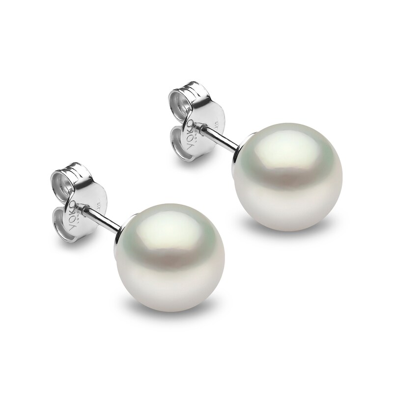 Yoko London Classic 18ct White Gold South Sea Pearl Stud Earrings