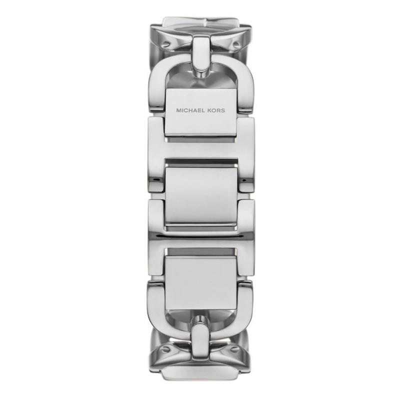Michael Kors MK Empire Ladies' Silver Dial & Stainless Steel Bracelet Watch