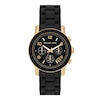 Thumbnail Image 0 of Michael Kors Runway Ladies' Gold-Tone Case & Black Rubber Strap Watch