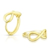 Thumbnail Image 0 of 9ct Yellow Gold Eternity Symbol Hoop Earrings