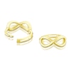 Thumbnail Image 1 of 9ct Yellow Gold Eternity Symbol Hoop Earrings