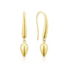 Thumbnail Image 0 of 9ct Yellow Gold Polish Teardrop Bead Drop Earrings